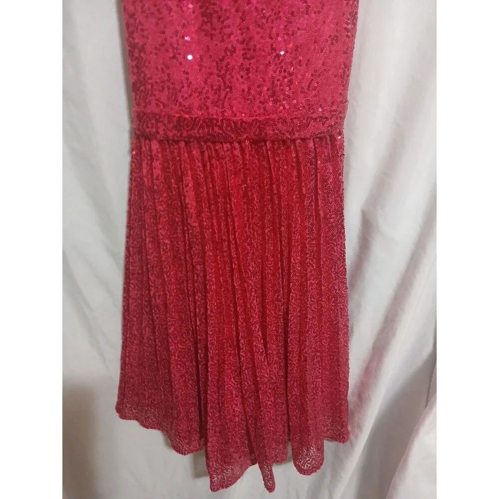 Grace Karin Girls Sequin Dress Sleeveless Prom Party Formal Red Size 12 Year